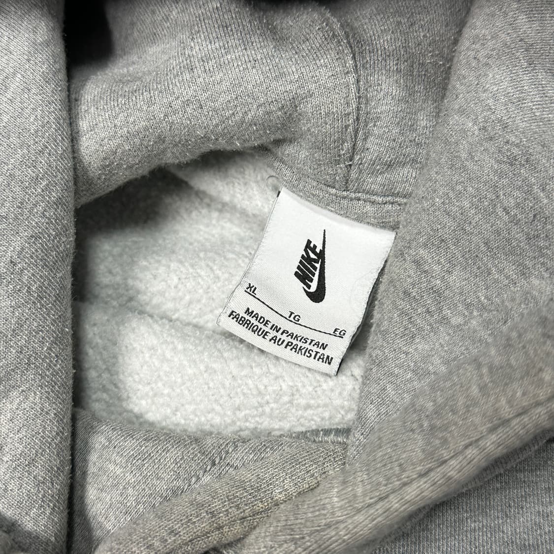 나이키 솔로스우시 플리스 그레이 후드 XL 상품이미지5