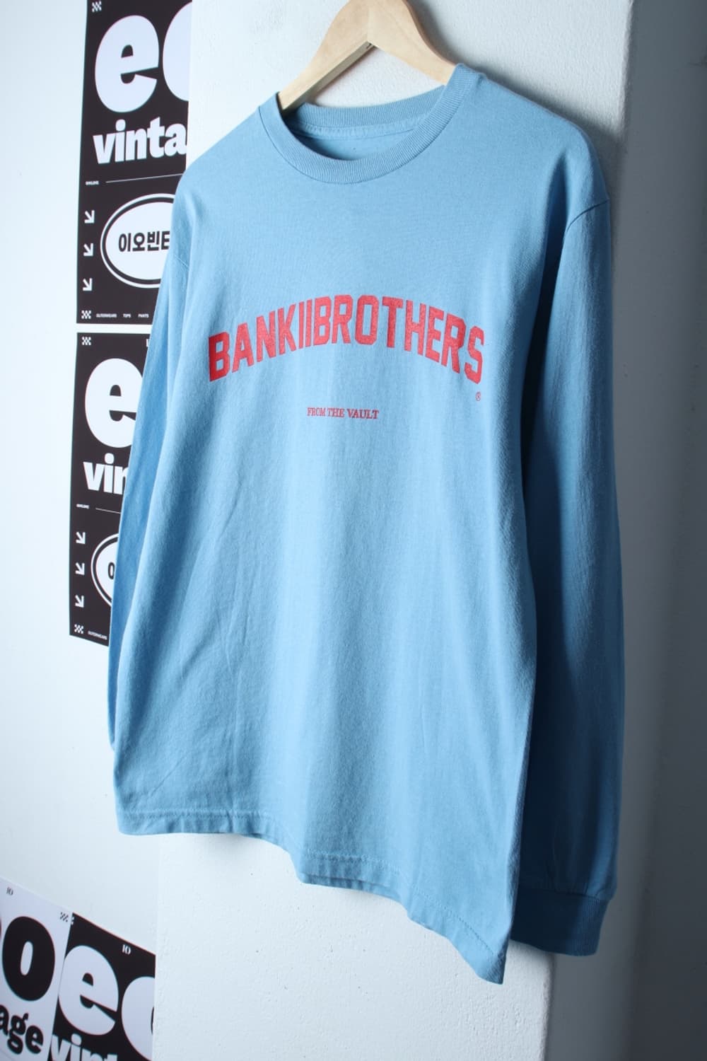 (M-L) BANK2BROTHERS 뱅크투브라더스 긴팔티셔츠-H32281 상품이미지1