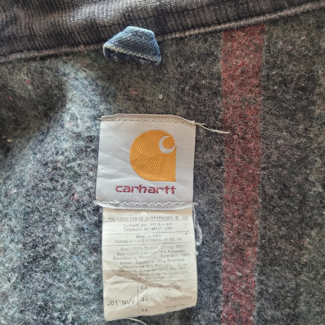 Carhartt J01 Detroit Jacket (NVY) 상품이미지4