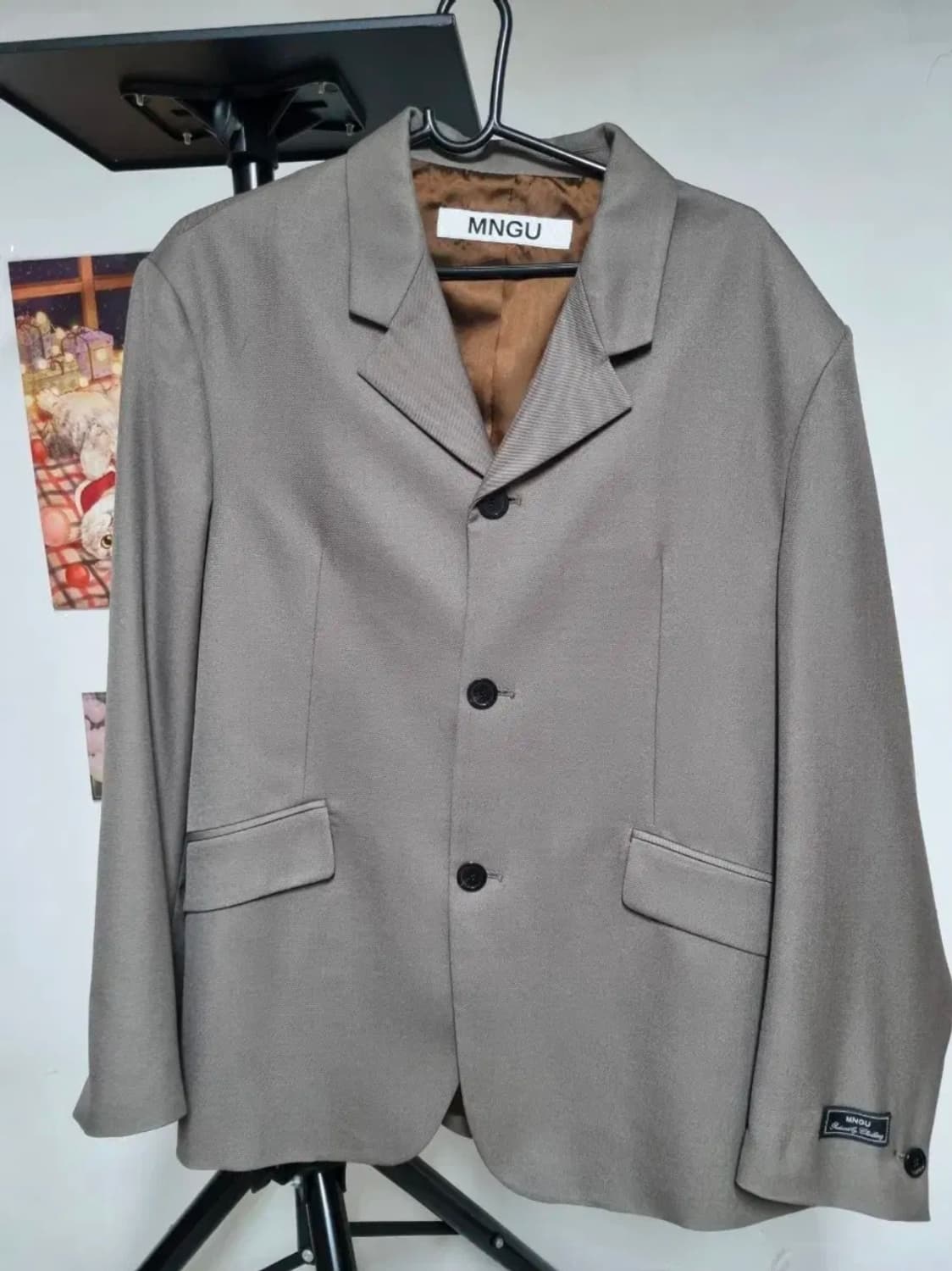 엠엔지유 오버사이즈드 3버튼 자켓 블레이저 IN 토프 M 상품이미지1
