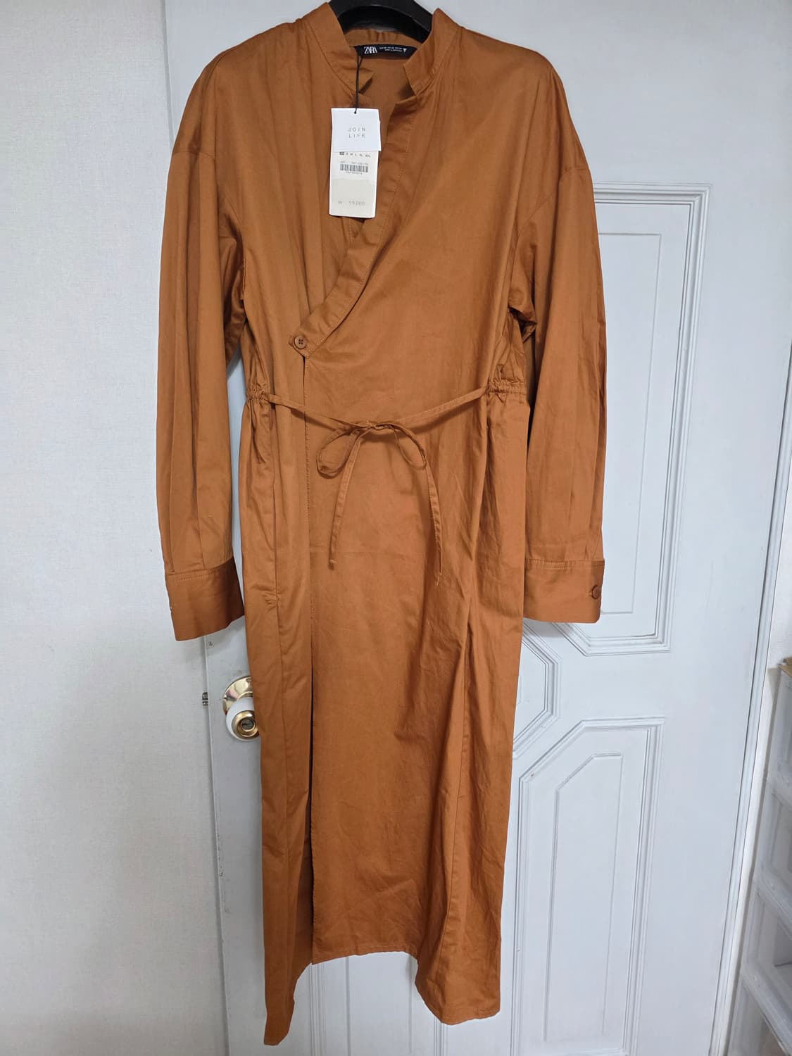 [새제품] 자라 랩 셔츠 롱 원피스 상품이미지1