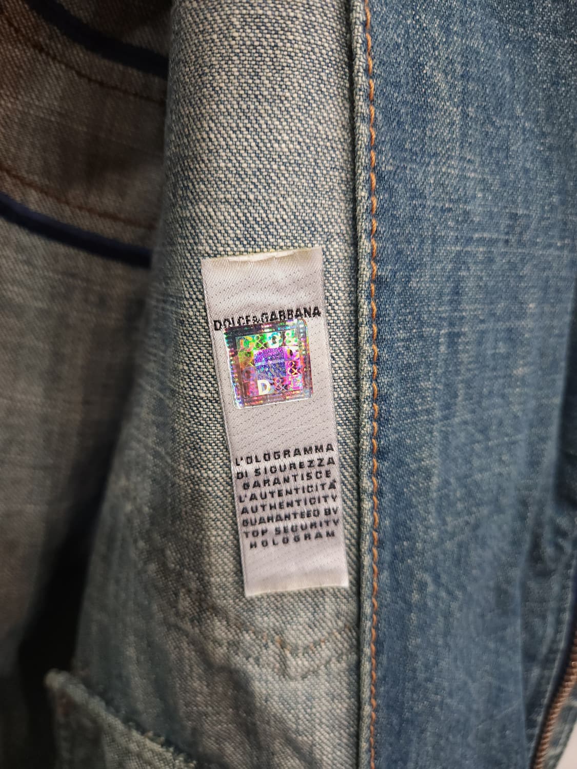 돌체엔가바나 빅자수로고 데님 보머 자켓

 상품이미지8