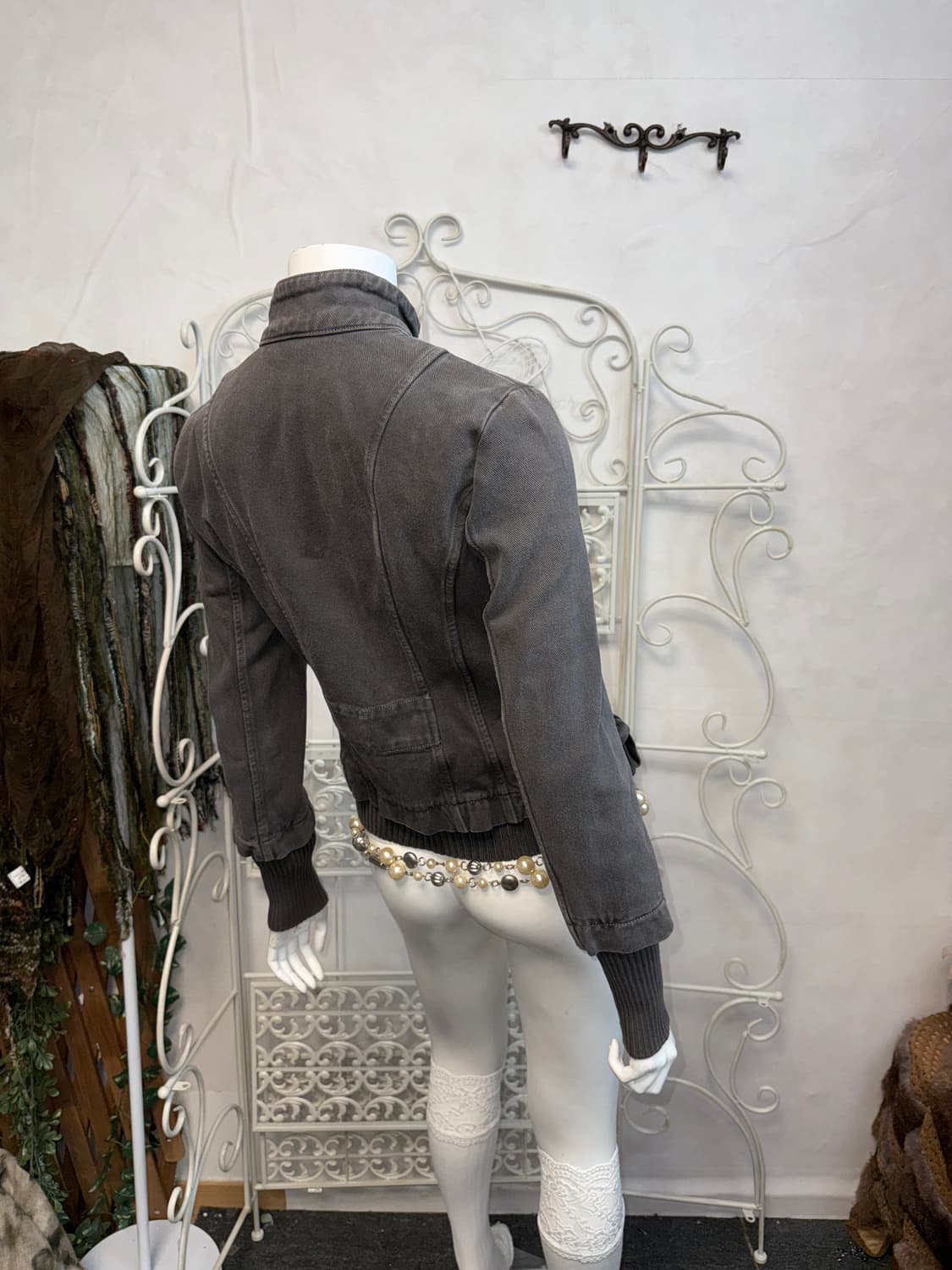 Max&Co gray denim buckled warmer jacket  상품이미지7