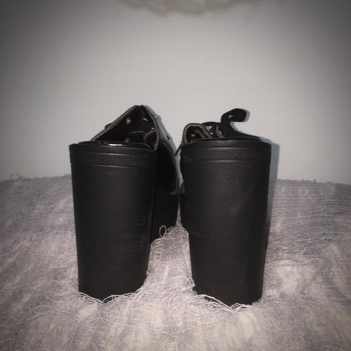 bubbles punk ribbon chunky high heels 상품이미지4