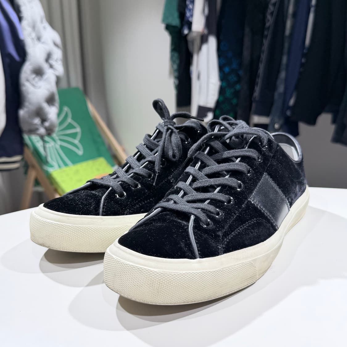 (A/9) / 톰포드 캠브리지 레이스업 스니커즈 블랙 상품이미지1