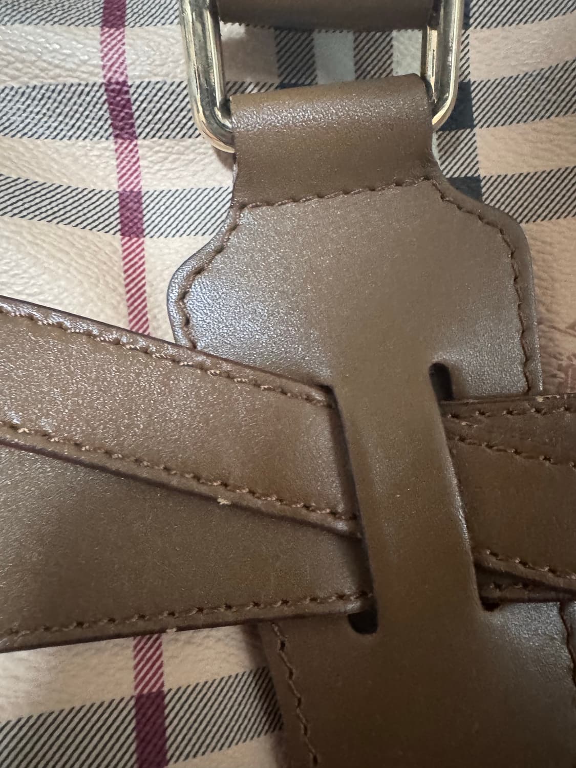 버버리 이중 버클 pvc 가방 상품이미지9