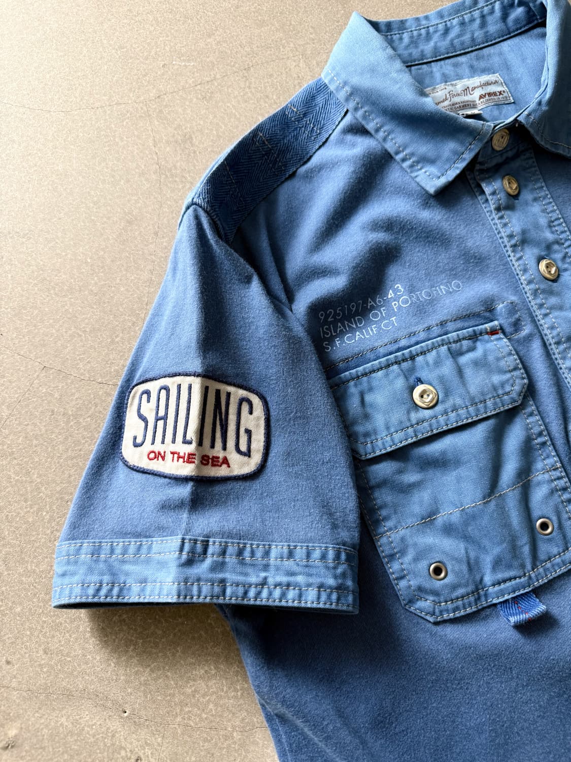 Avirex Rowing Race Pocket Polo Shirt 상품이미지3