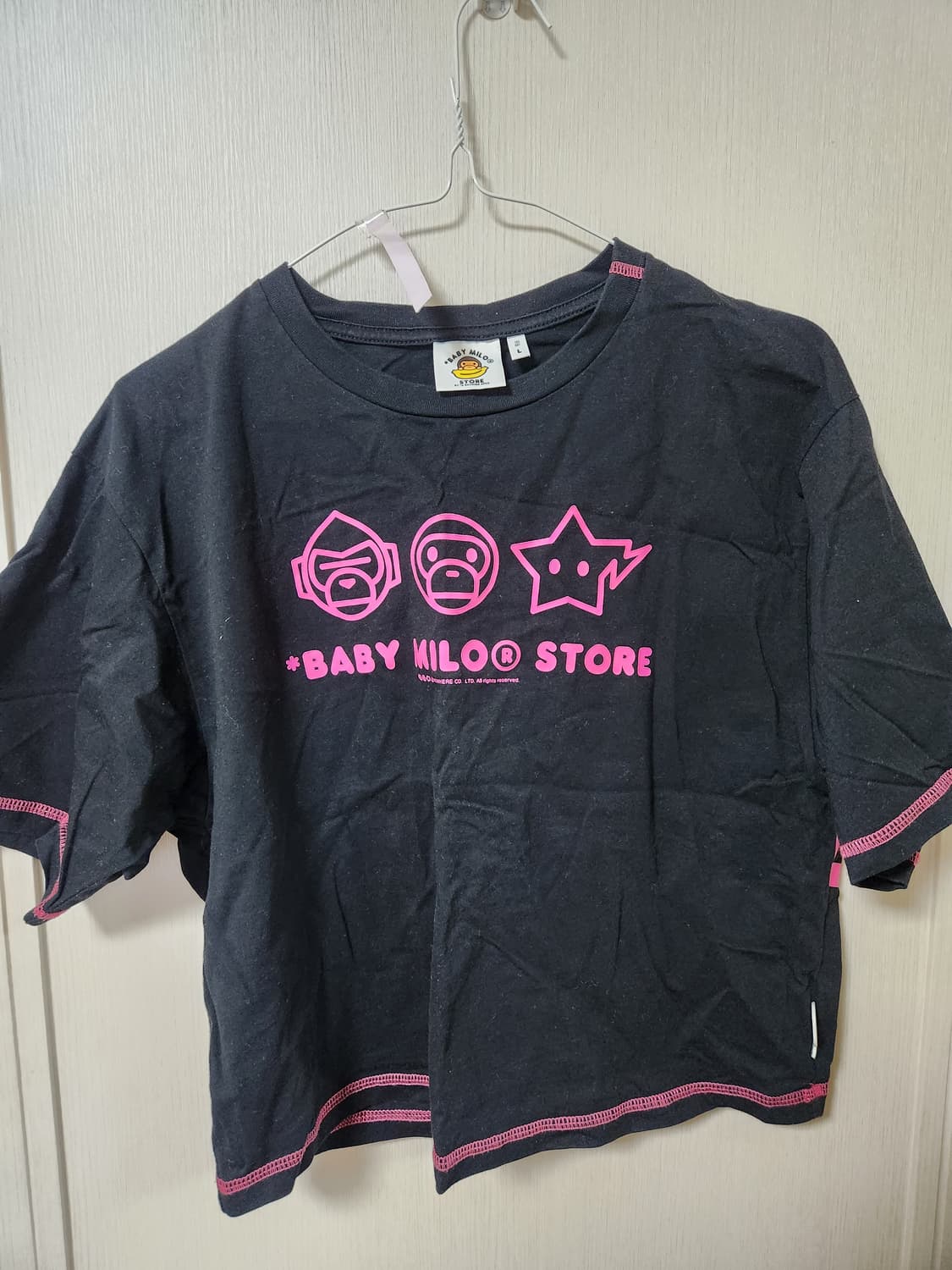 베이프 베이비 마일로 크롭 반팔 상품이미지1