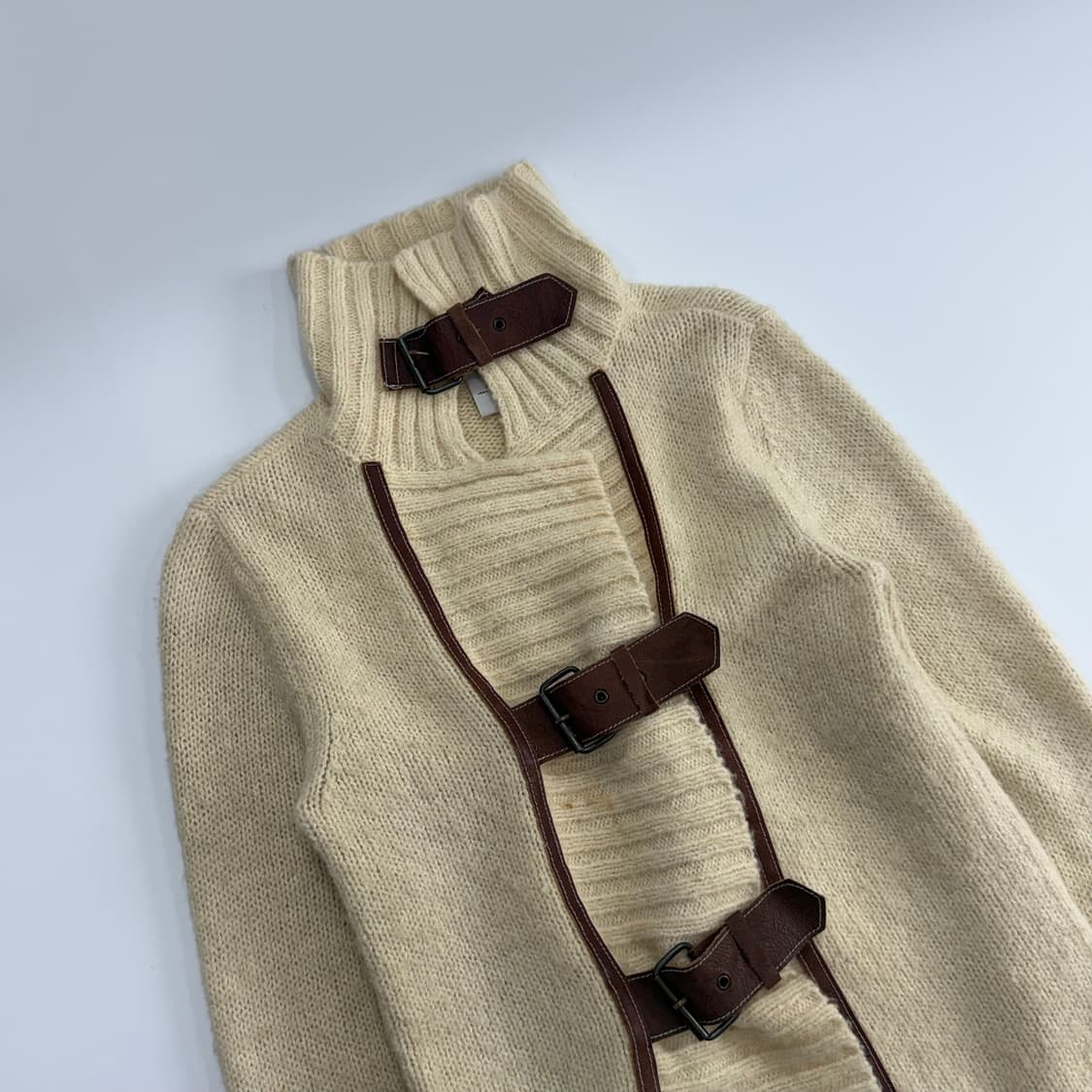 Armani exchange 아르마니 레더 버클 가디건  상품이미지4