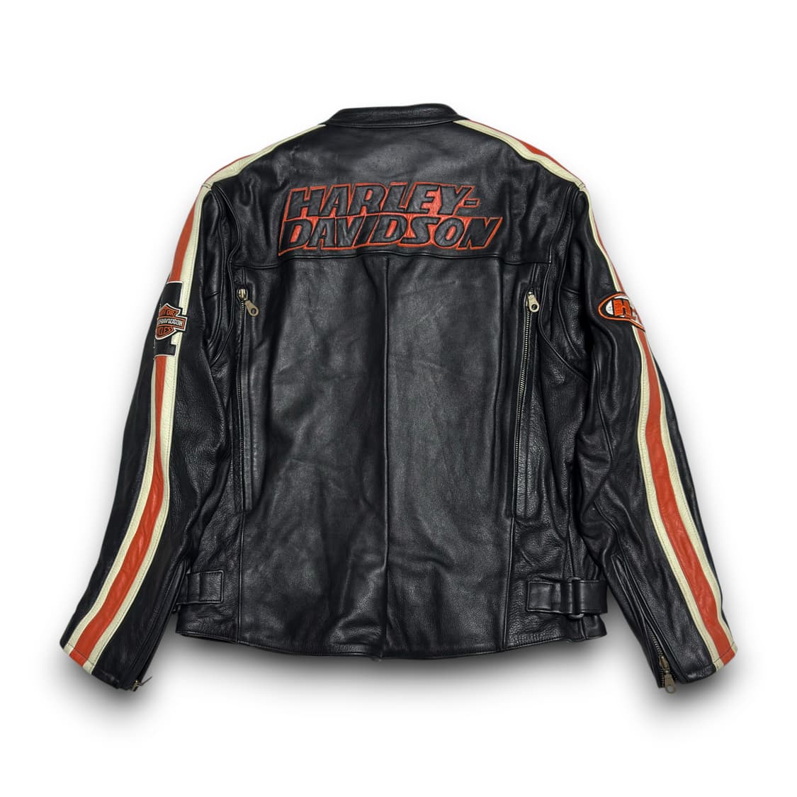 Harley Davidson 토크 제뉴원 라이딩 레더 자켓 상품이미지2