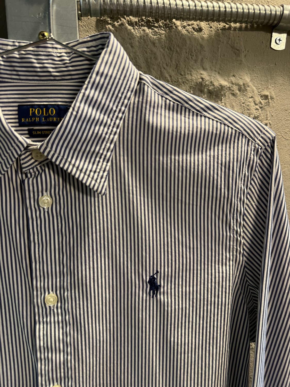 10 폴로 랄프로렌 POLO 스트라이프 셔츠 블루화이트 상품이미지3