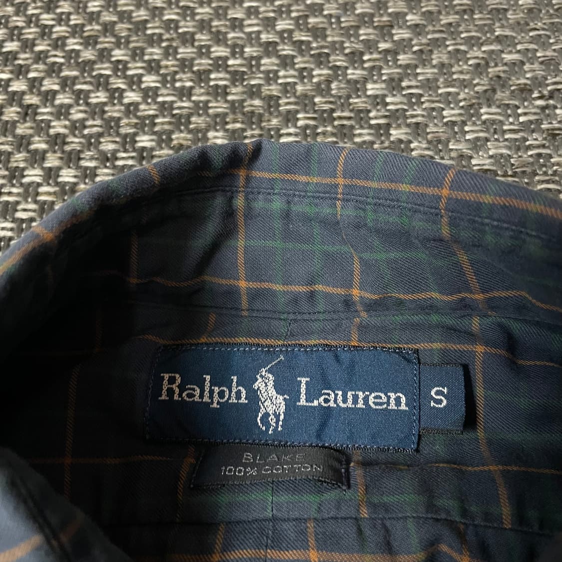 폴로랄프로렌 그린 체크 긴팔 셔츠 S 상품이미지4