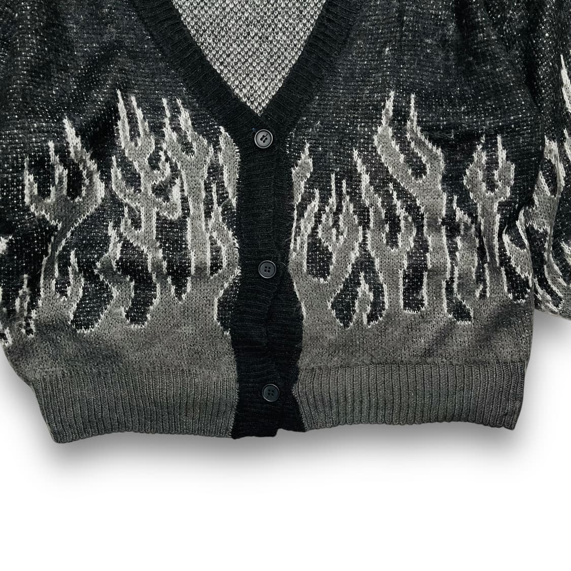 RAD FOUR REAL Flame gray knit cardigan 상품이미지6