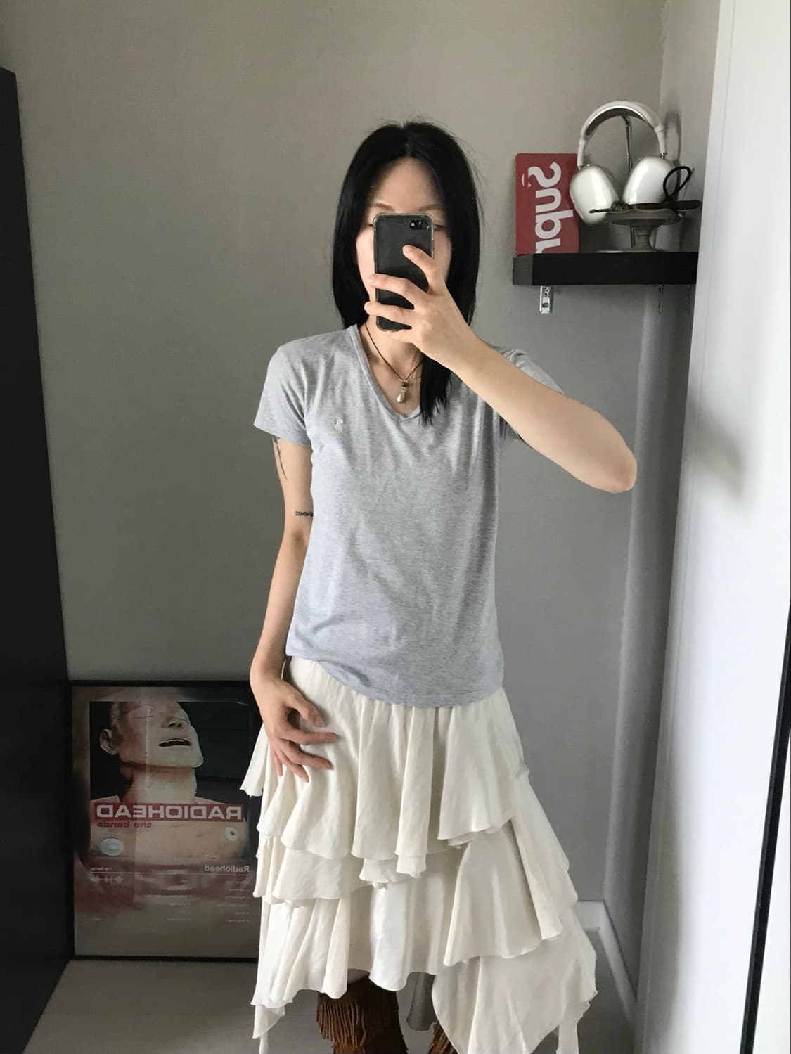 폴로 랄프로렌 포니로고 브이넥 반팔티 상품이미지1