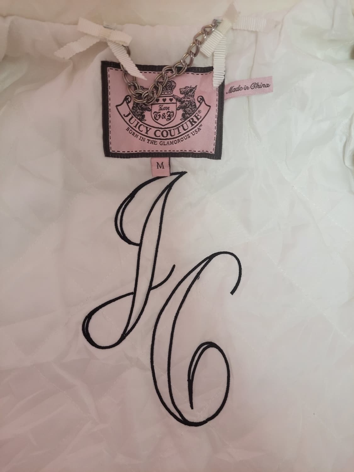 급처상태양호!쥬시꾸뛰르 세일러카라 빅카라 귀요미 패딩 점퍼 자켓 아우터 상품이미지4