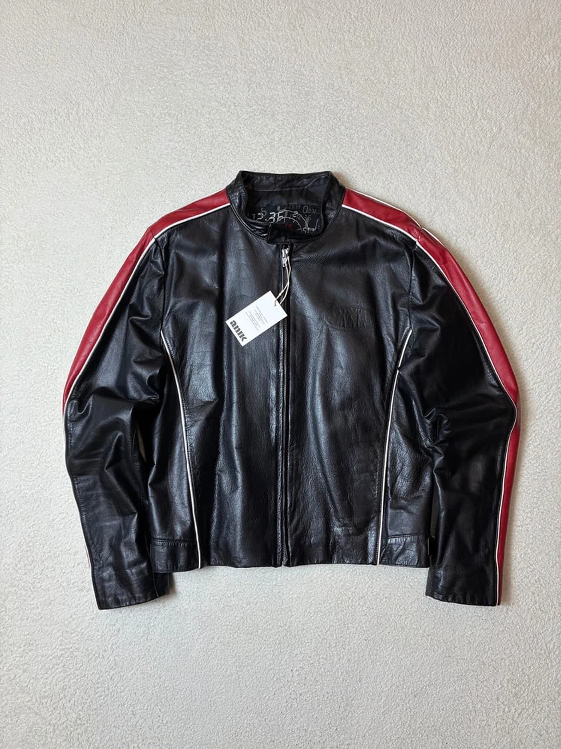 휠라 00's 레드 라인 소가죽 레이싱 자켓 PN6647 상품이미지1