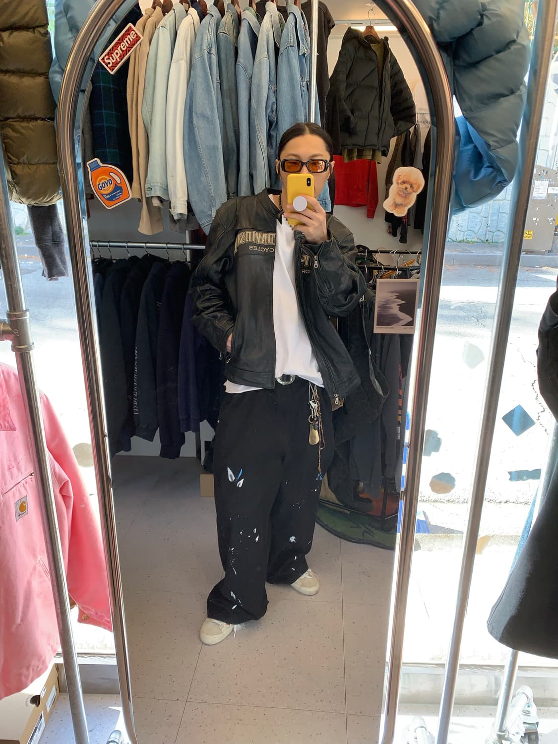 00s 할리데이비슨 소가죽 라이더 자켓 상품이미지9