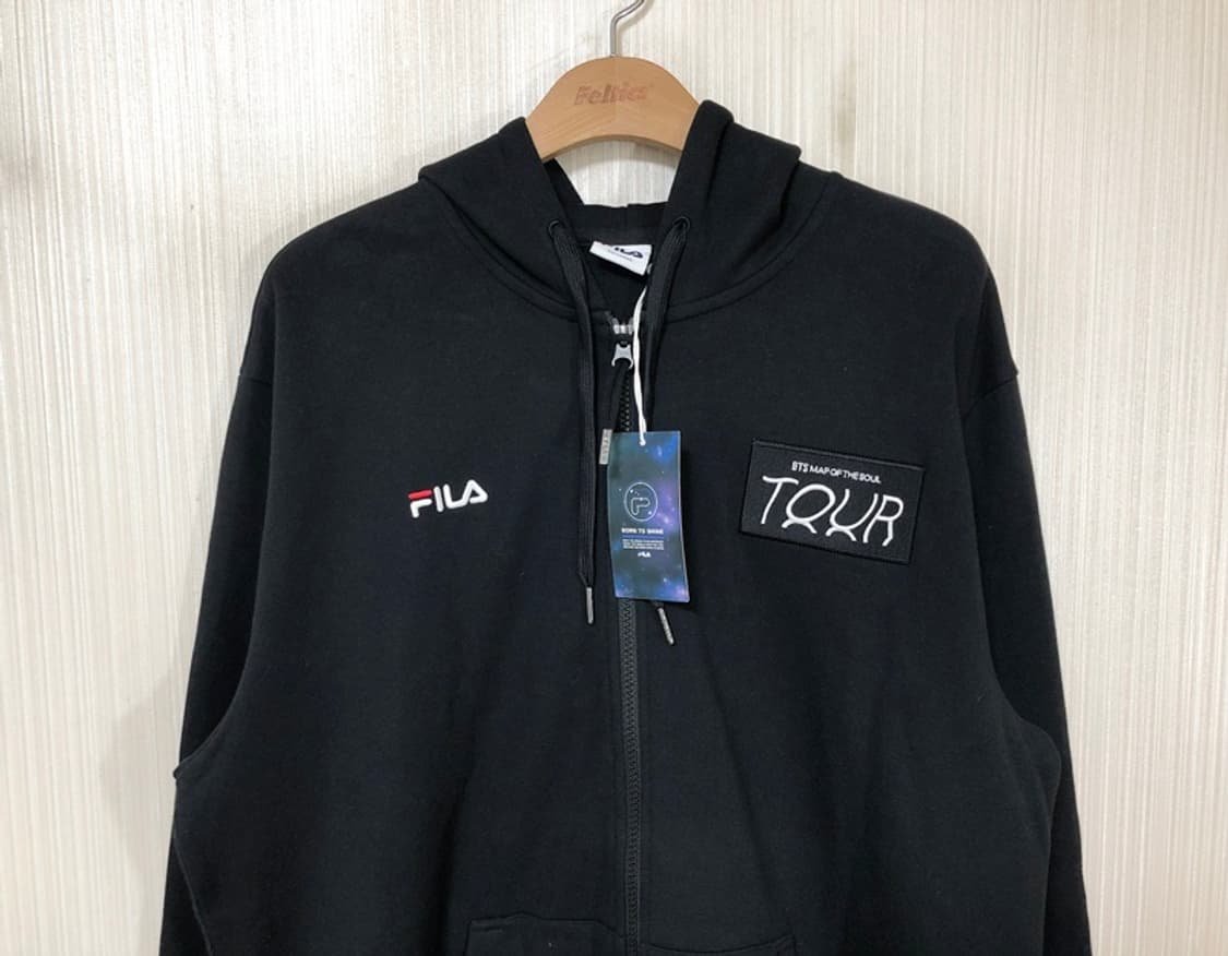 필라X방탄소년단 BTS 맵 오브더 소울투어 BTS CREW 후드집업XXL 상품이미지2