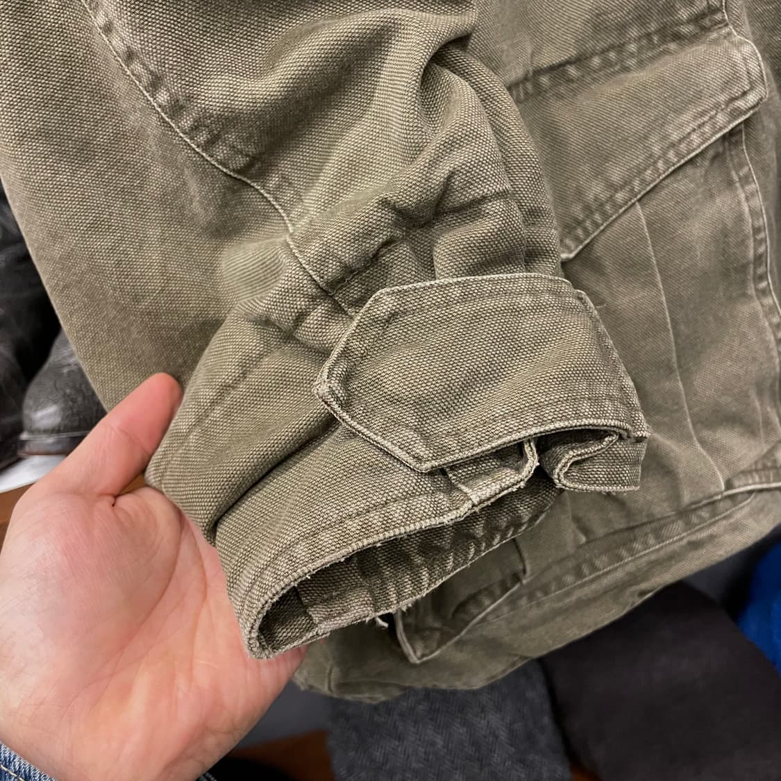 90s 팀버랜드 웨더기어 레더 카라 초어 워크 자켓 / 워크 웨어 상품이미지7