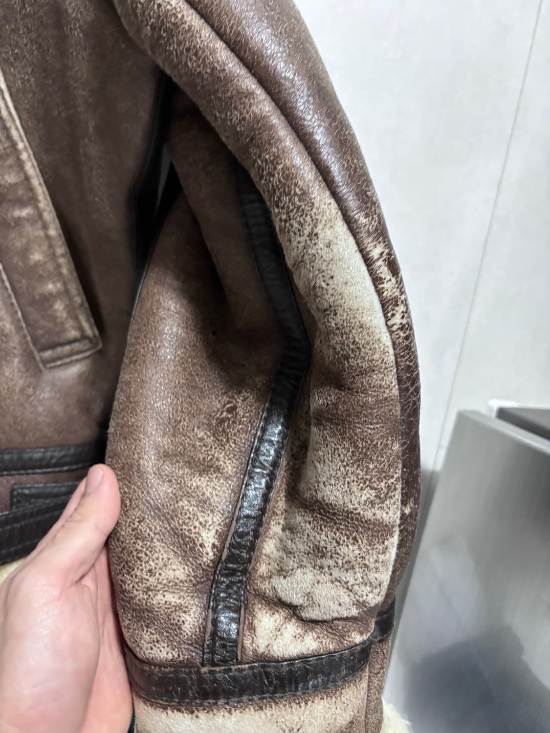 [L] vintage b-3 무스탕 자켓 상품이미지7