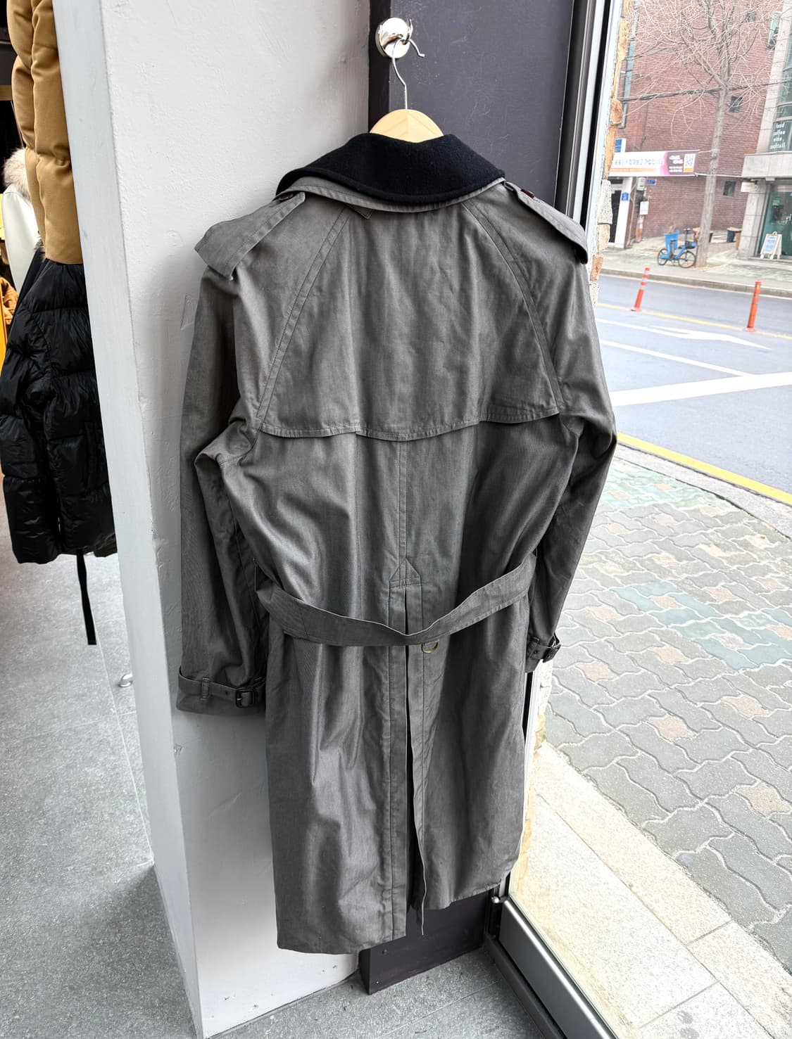 100~105/ 버버리 1990s 3way 벨티드 트렌치코트 상품이미지7