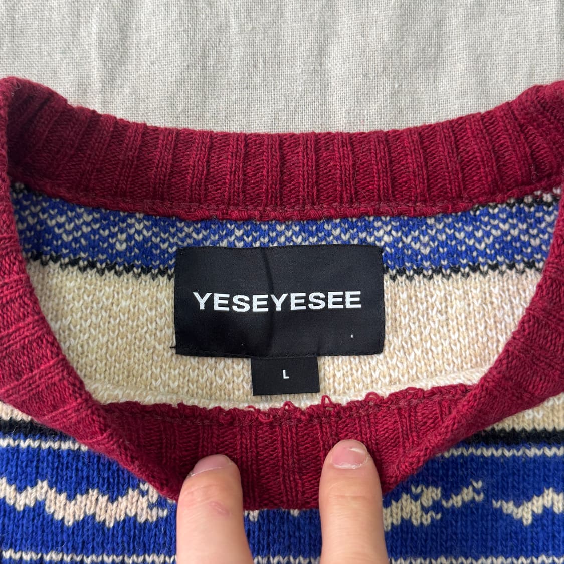 예스아이씨 크리스마스 니트 L 상품이미지4