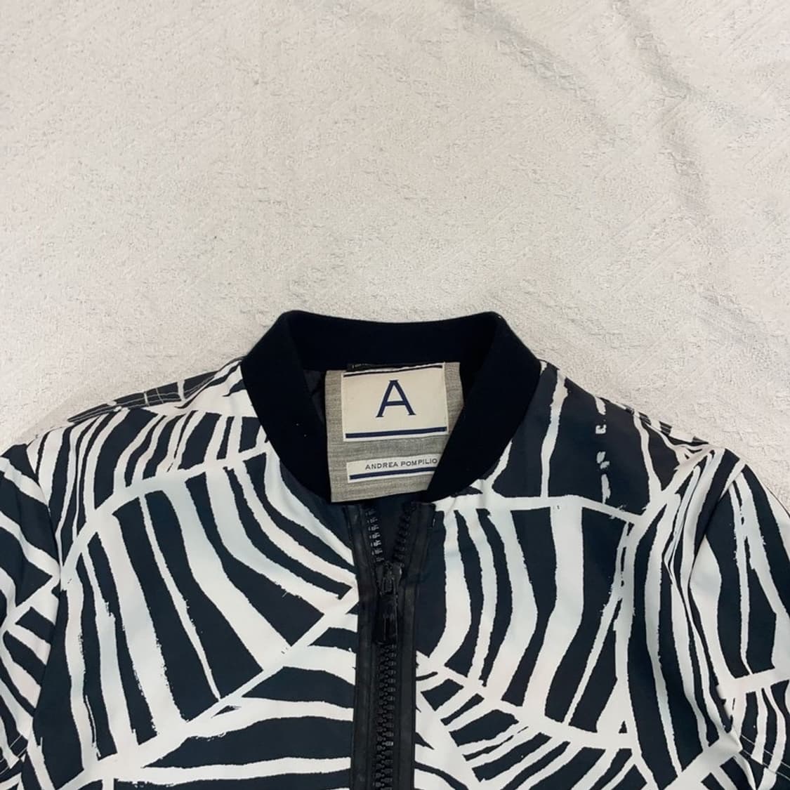 [95] 안드레아 폼필리오 기하학 봄버 항공자켓 상품이미지3