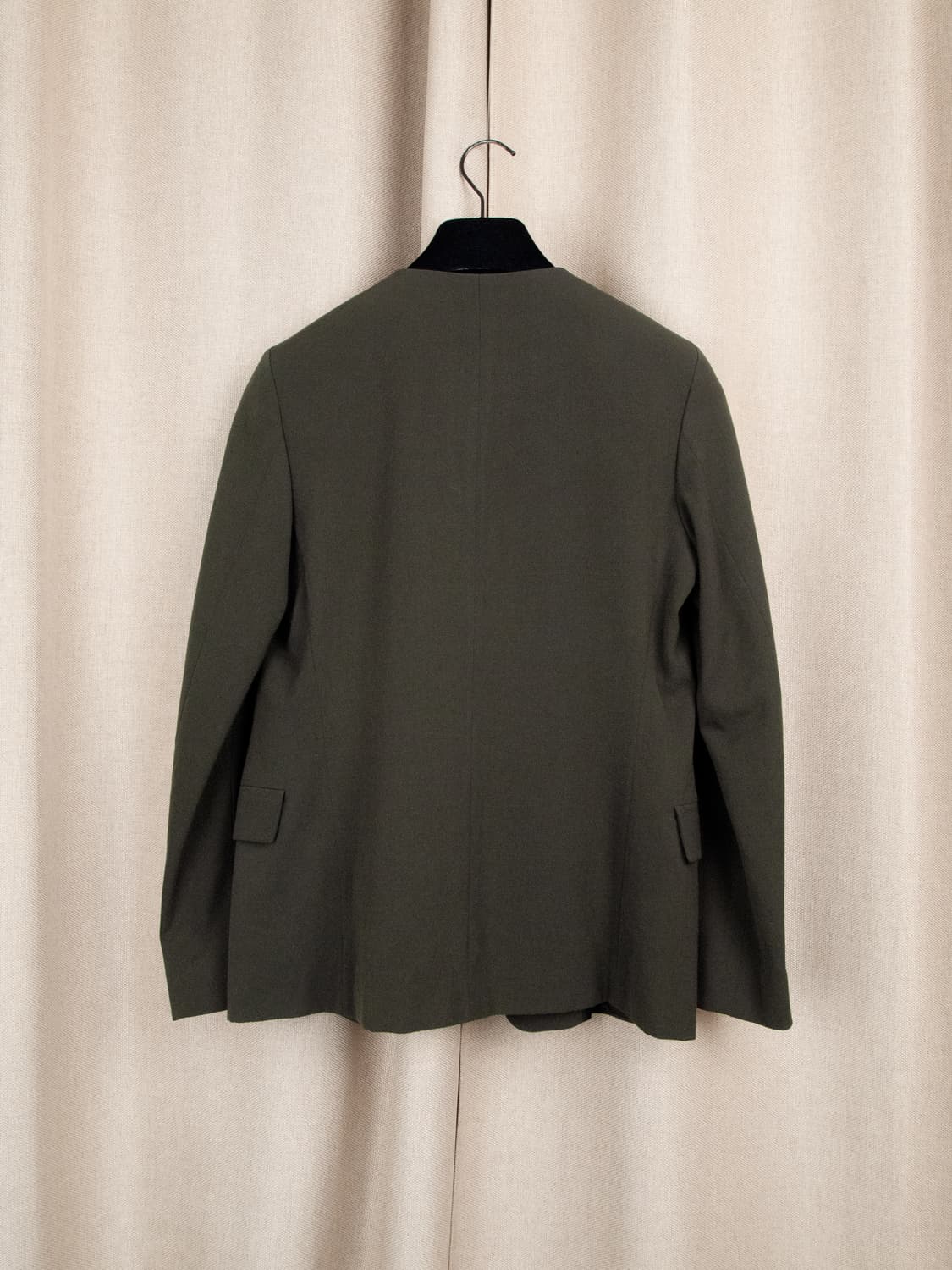 Virgin Wool Collarless Jacket 상품이미지2