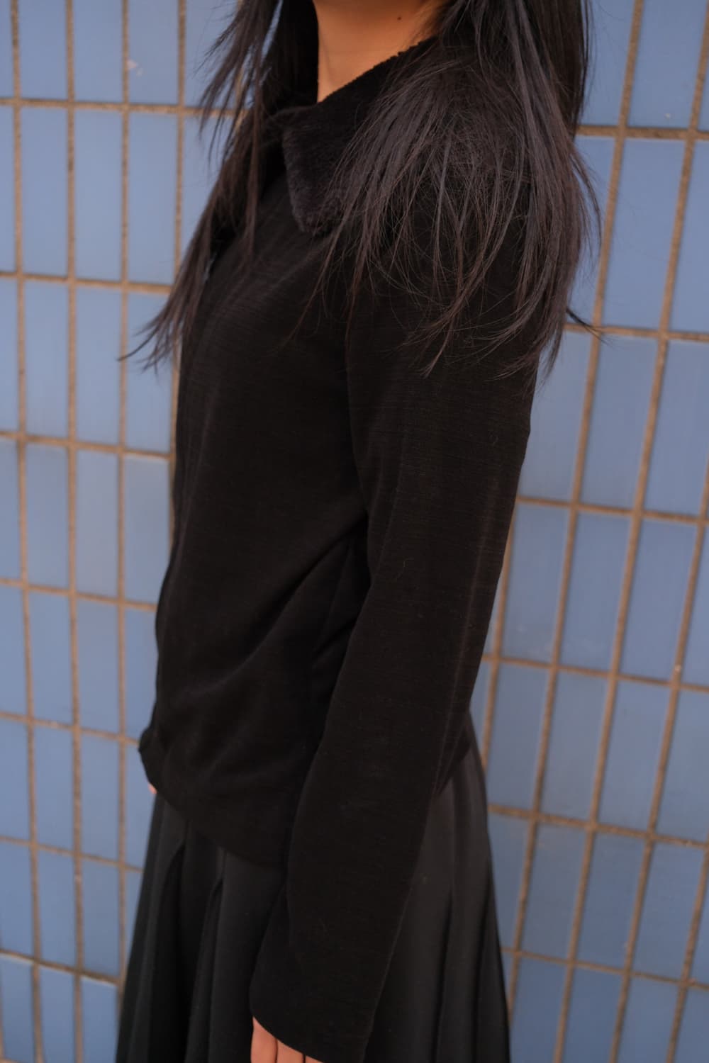 95aw Fur collar zip-up top 상품이미지4