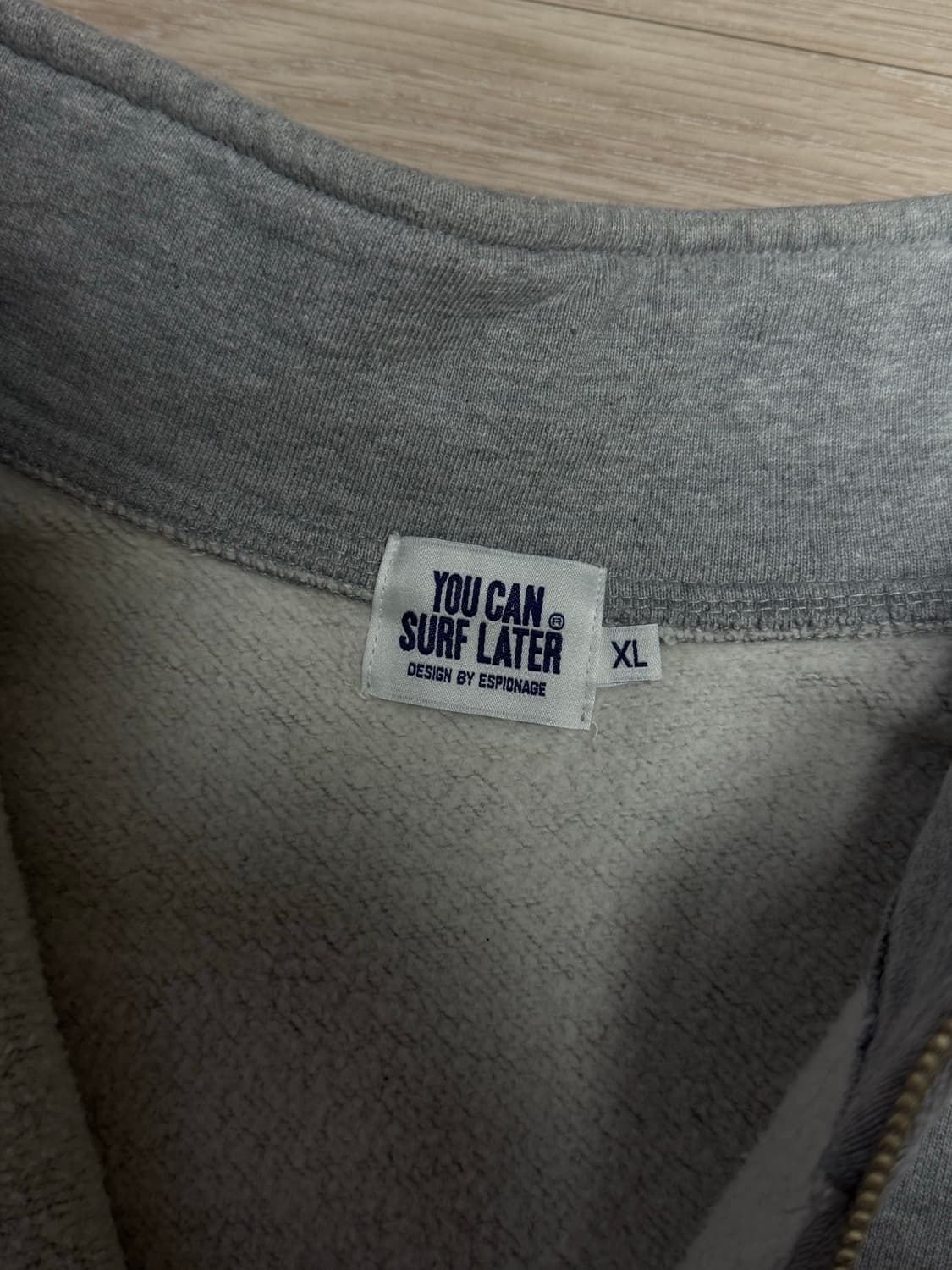 에스피오나지 YCSL 반집업 맨투맨 스웻 그레이 XL 상품이미지5