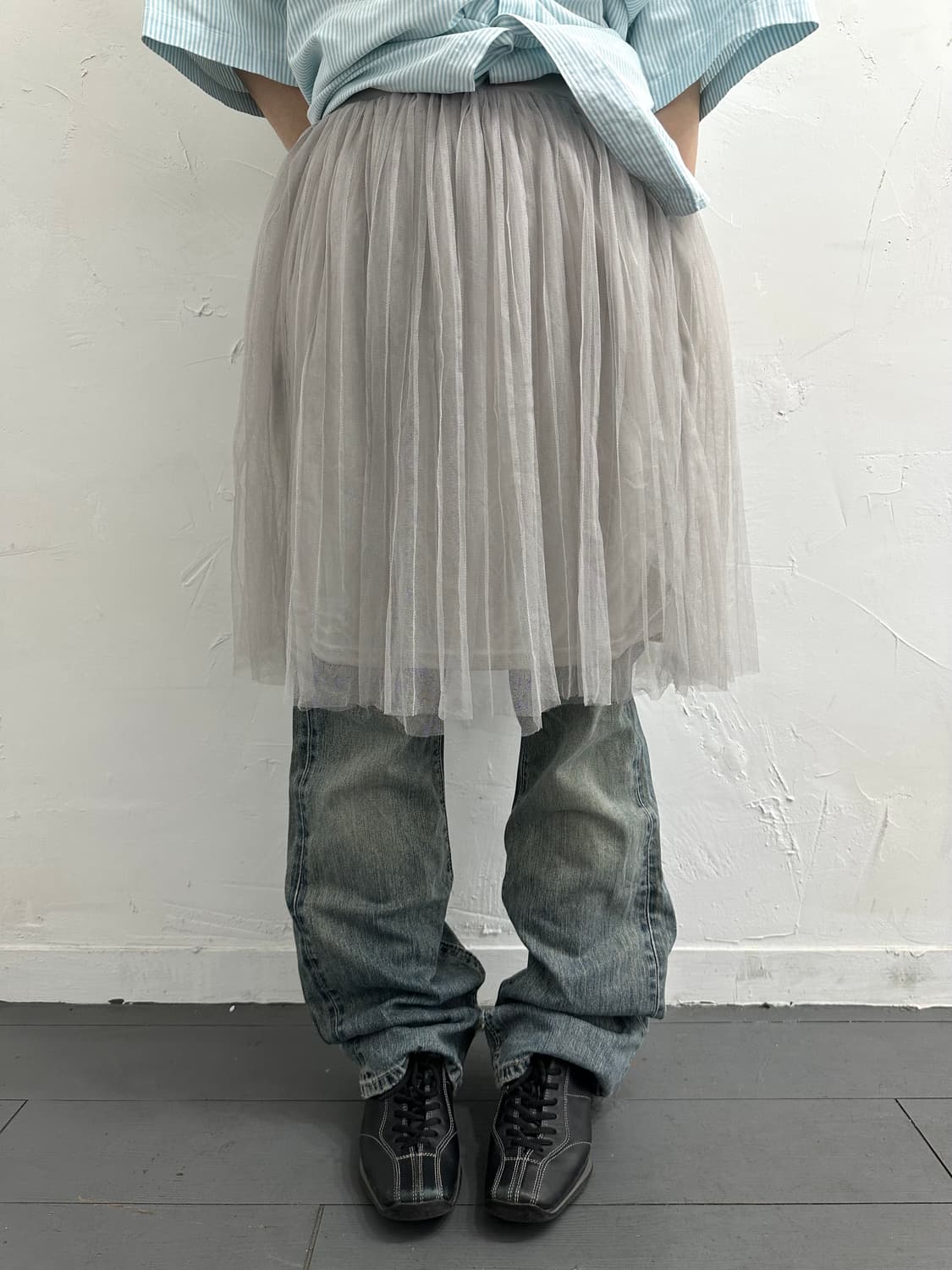 dazzlin sha midi skirt 상품이미지3