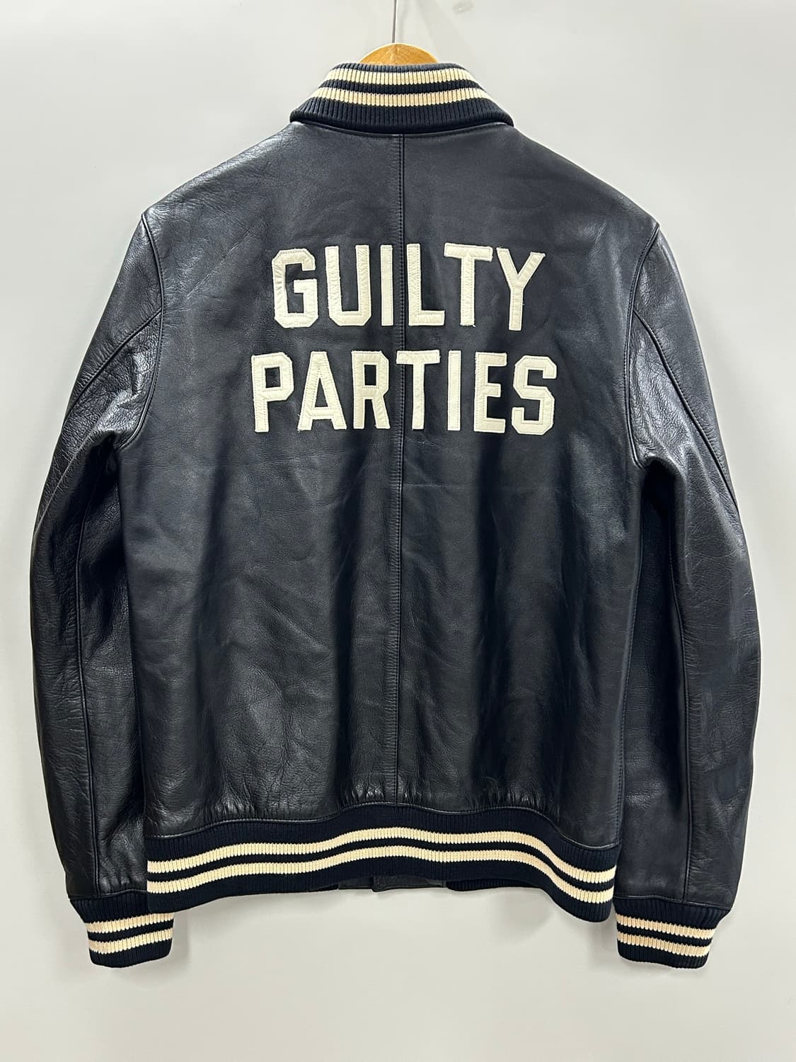 와코 마리아(Wacko Maria) 레더 바시티 자켓 상품이미지1