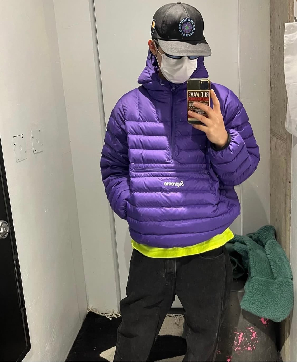 슈프림 마이크로 다운 하프 집 / 퍼플 L 상품이미지3