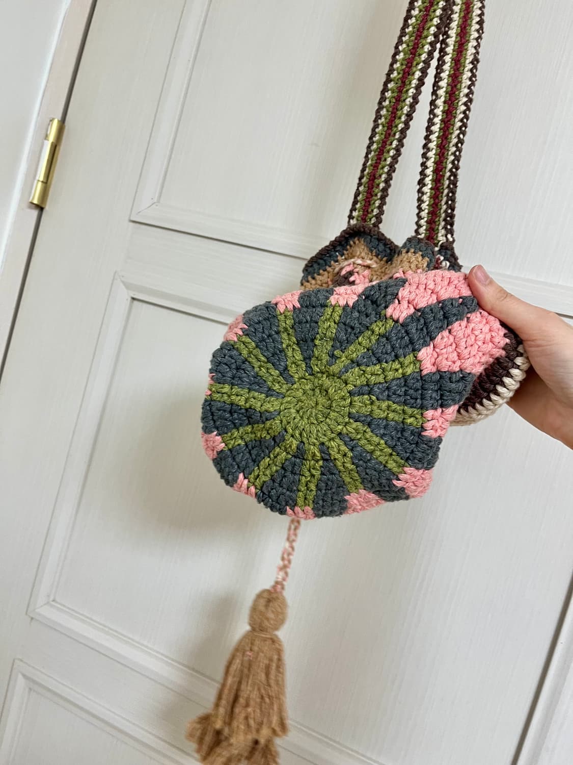 울100 핸드메이드 모칠라백 크로스백 복조리 가방 상품이미지4