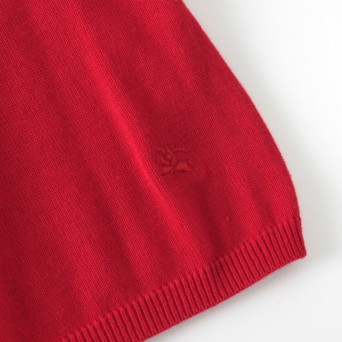 버버리 Burberry 빈티지 블루라벨 레드 반팔 여름 니트 상품이미지6