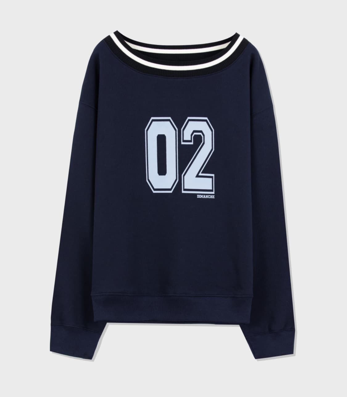 디망쉬 SPORTY OVERSIZE SWEATSHIRT (NAVY) 상품이미지1