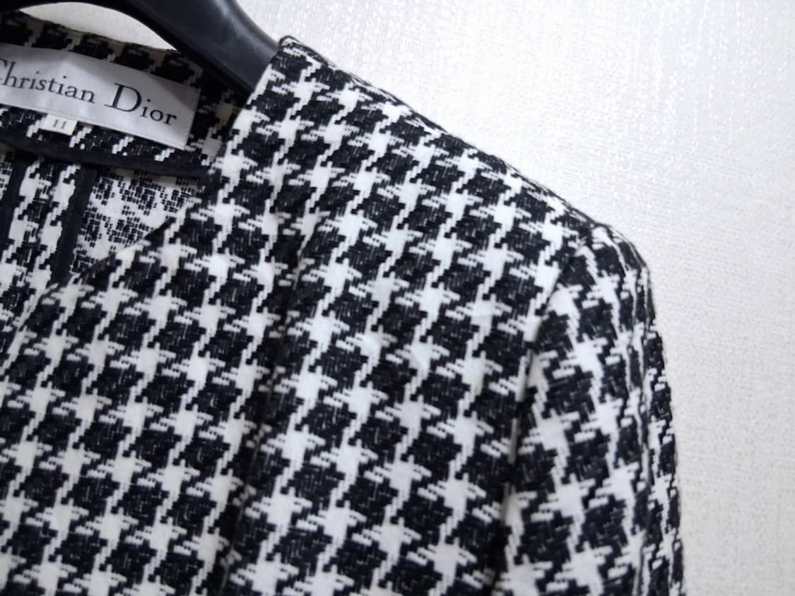 크리스찬 디올 숏쟈켓 하운드투스체크 숏쟈켓 춘추 슬림하게77 통66 상품이미지4