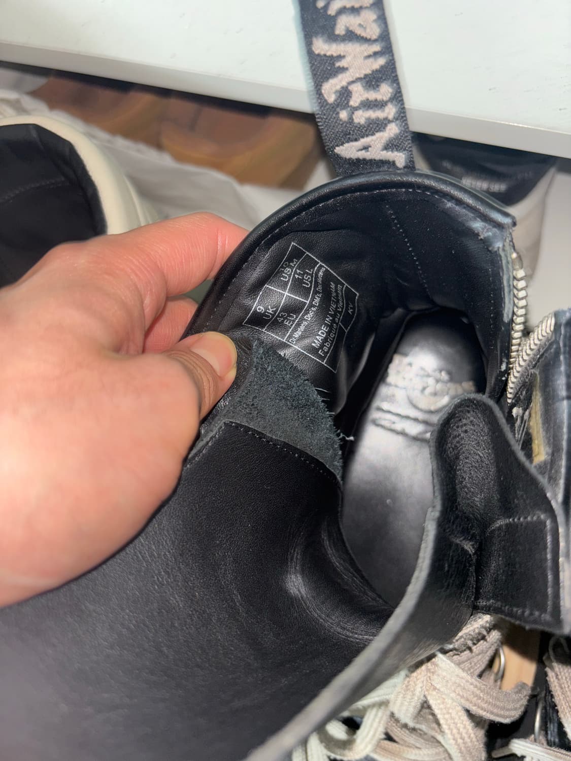 릭오웬스 닥터마틴 1460메가레이스 9uk 상품이미지4