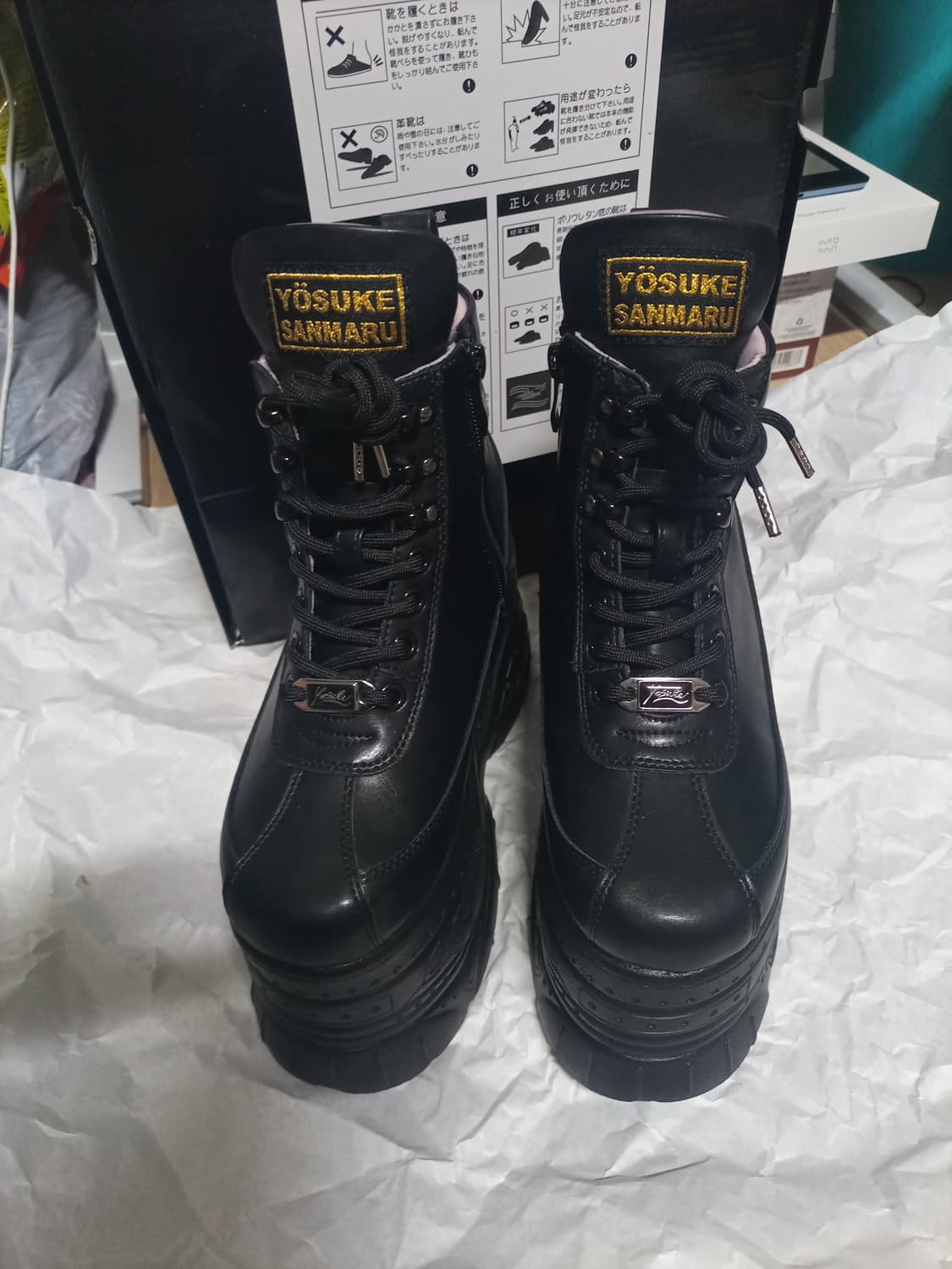 요스케 워커부츠스탠딩슈즈플랫폼통굽신발 36사이즈 잡화 상품이미지3