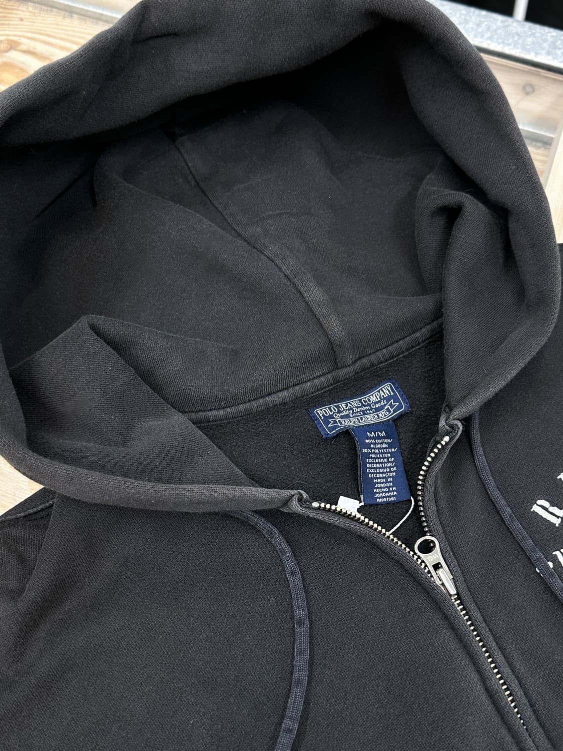 폴로 진스 컴퍼니 U.S.N 스텐실 로고 후드집업 상품이미지8