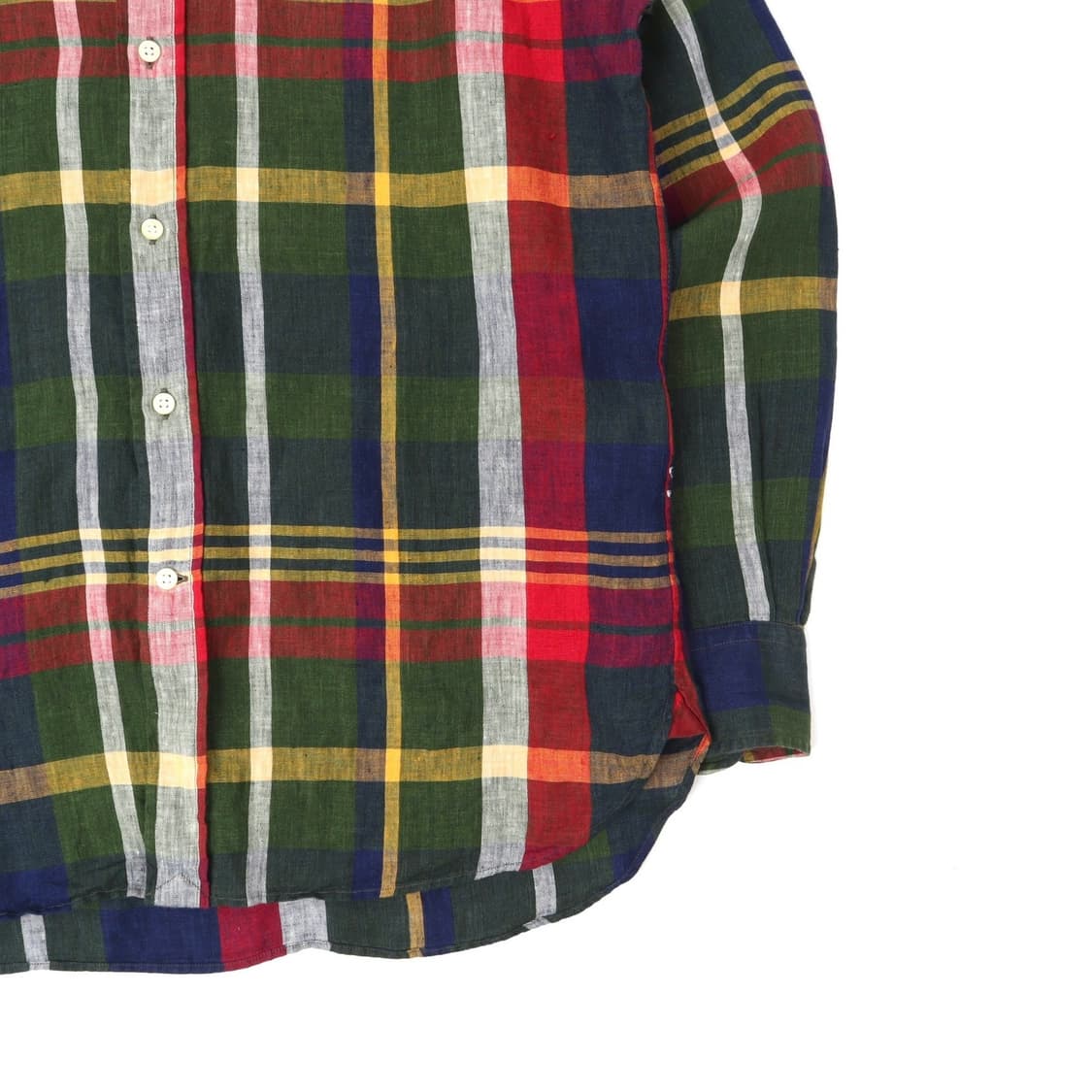 폴로 랄프로렌 린넨 마드라스 체크 커스텀핏 셔츠 상품이미지4