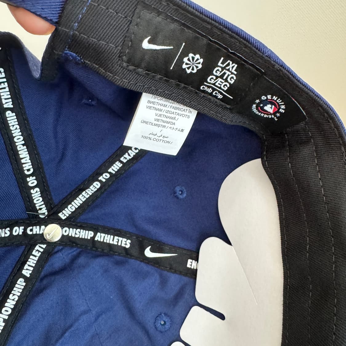 NIKE X MLB LA DODGERS LOGO ROYALBLUE CAP 상품이미지3