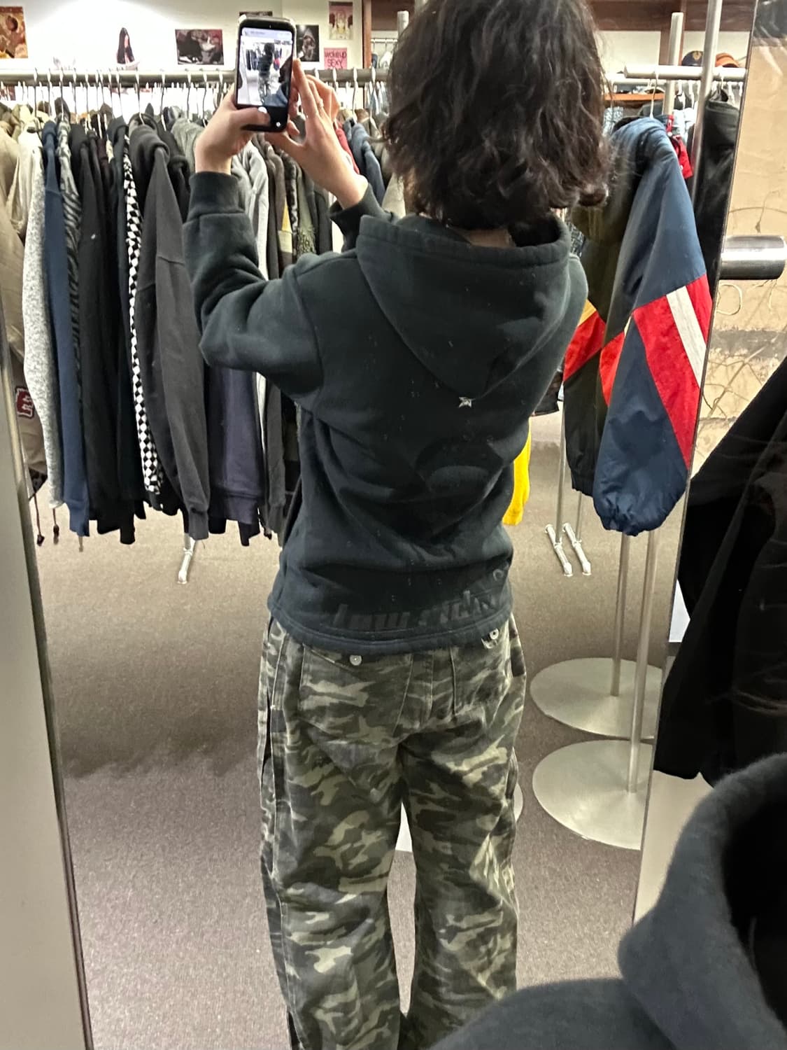 M)Low Rider 90s 빈티지 우라하라 플리스 후드집업 상품이미지2