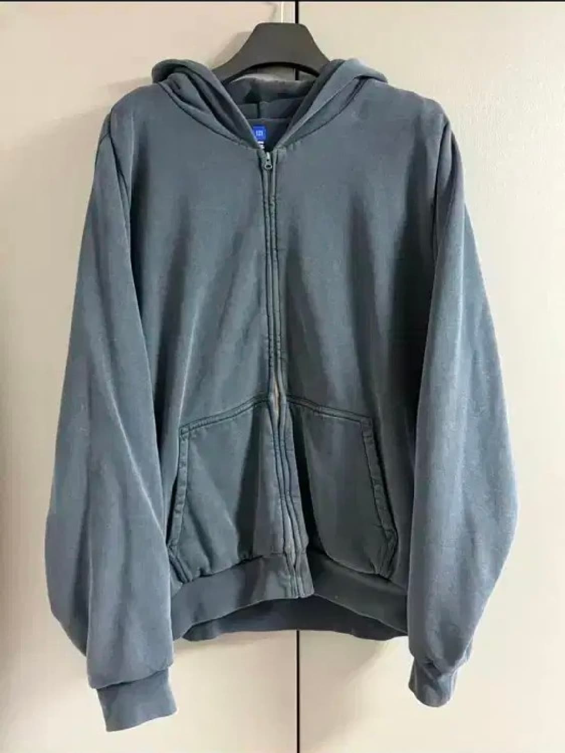 이지 갭 14 포에틱 블랙 후드 집업 XL사이즈 끈없 상품이미지1