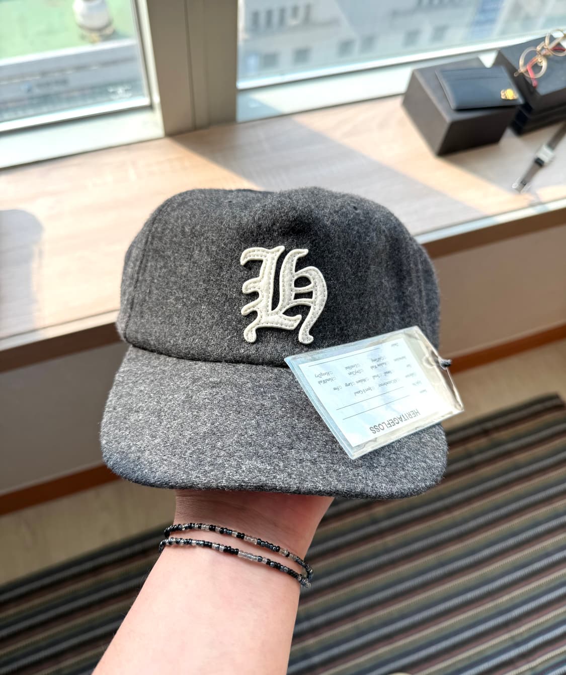 헤리티지플로스 울 비비캡 그레이 상품이미지1