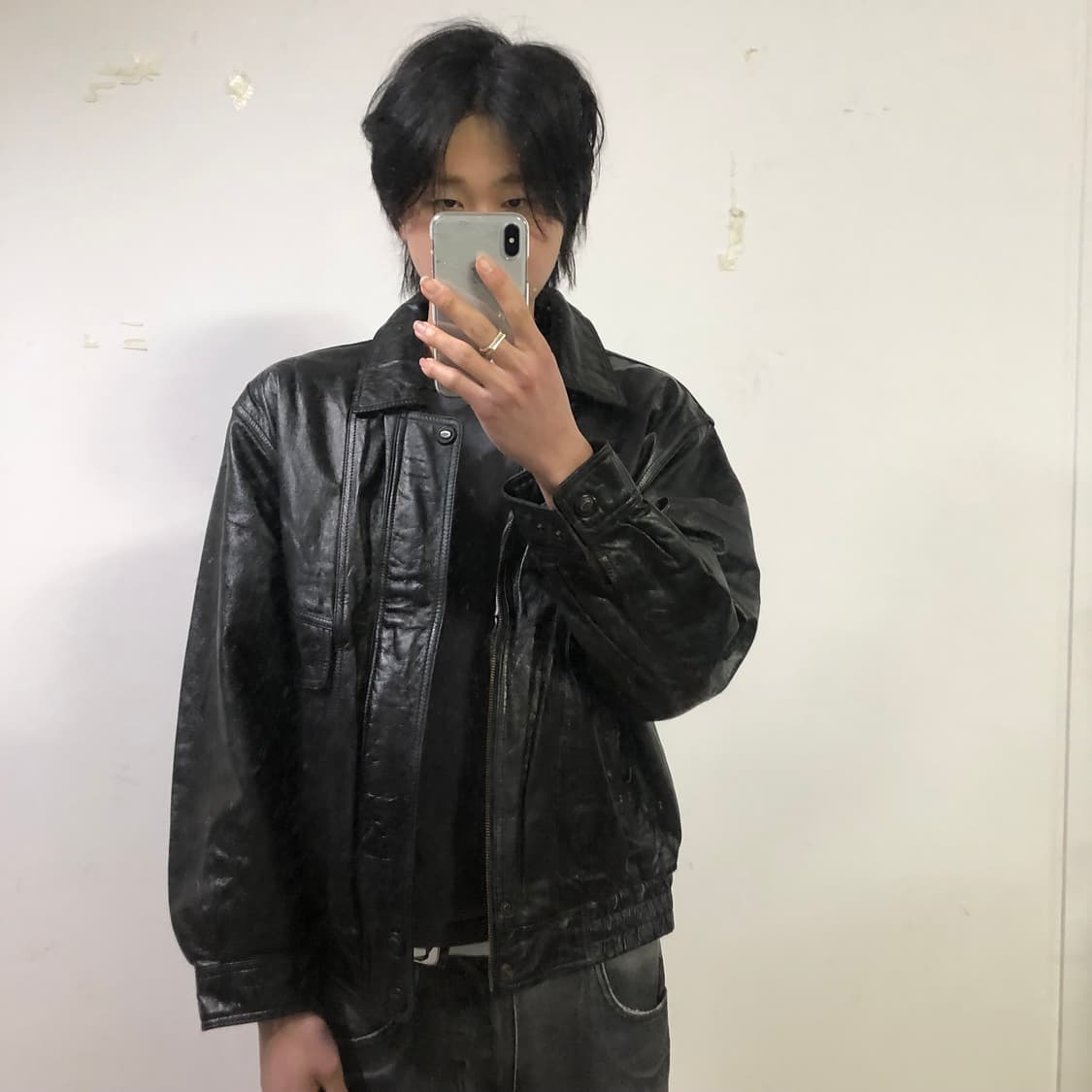 티파코시 카우하이드 레더자켓 상품이미지3