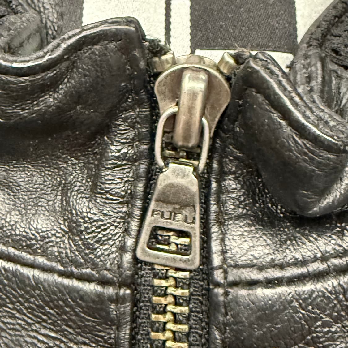 [정품/100] FUBU 후부 빈티지 양가죽 레이싱 바이커자켓 상품이미지5