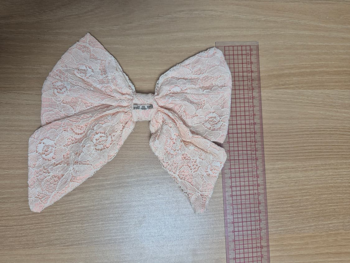 리즈리사 리본 브로치 오렌지핑크칼라 상품이미지3