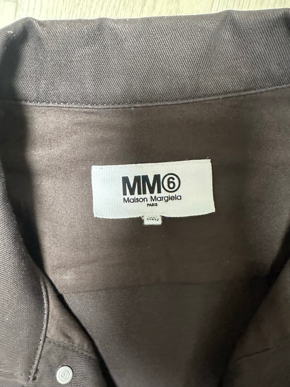 [50사이즈/2회착] MM6 스티치 코튼 자켓 브라운 상품이미지3