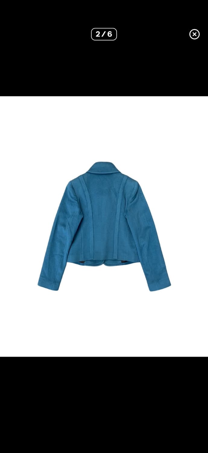 뉴욕인더스트리 커브드 라인 디테일 캐시미어 자켓 상품이미지2